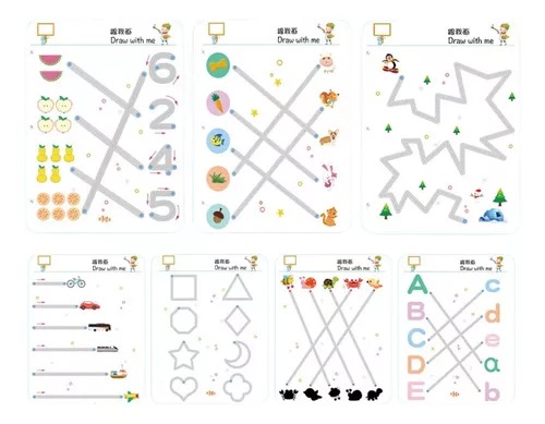 Cuaderno De Trazos Mágico -Borrable